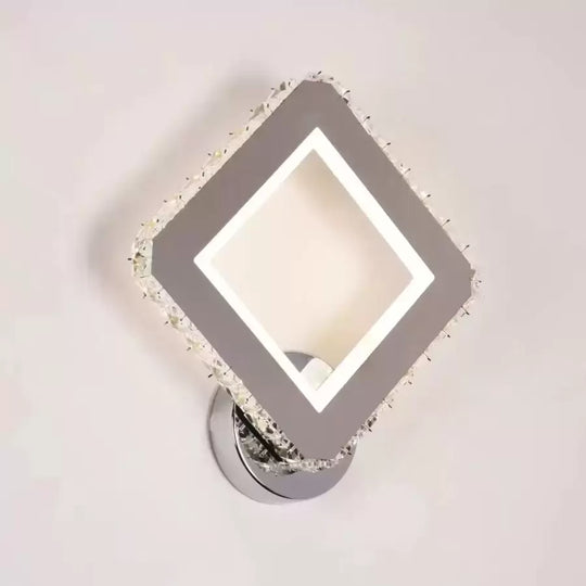 Applique d'intérieur LED Cristal Santana 34W Argent Default Title Alessandro Design