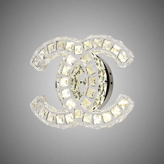 Applique LED en cristal YANIRA 28W, Lumière Froide/Chaude/Neutre, Chrome Brillant Lustre LED Cristal Default Titre Alessandro Design