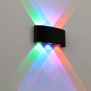 Fantas Aplica LED RGB Intérieur/Extérieur, 6 Sources x 1W, IP65, Noir, 3000K