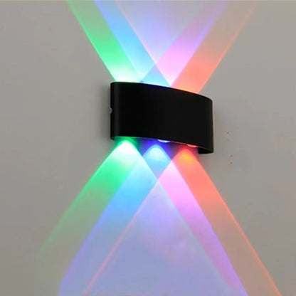 Fantas Aplica LED RGB Intérieur/Extérieur, 6 Sources x 1W, IP65, Noir, 3000K
