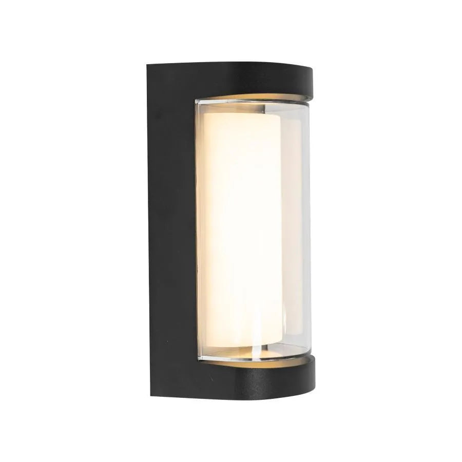 Applique LED d'extérieur Han, 12W, Métal, Noir