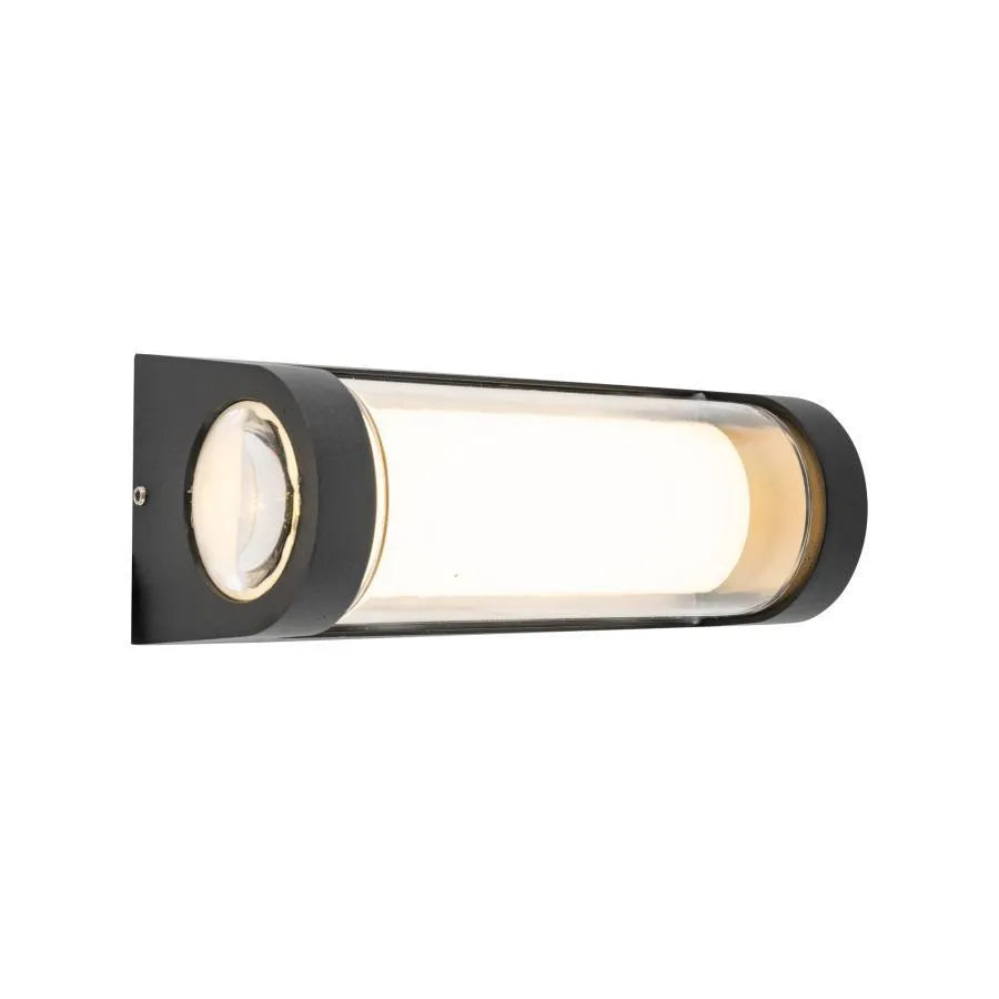 Applique LED d'extérieur Han, 12W, Métal, Noir