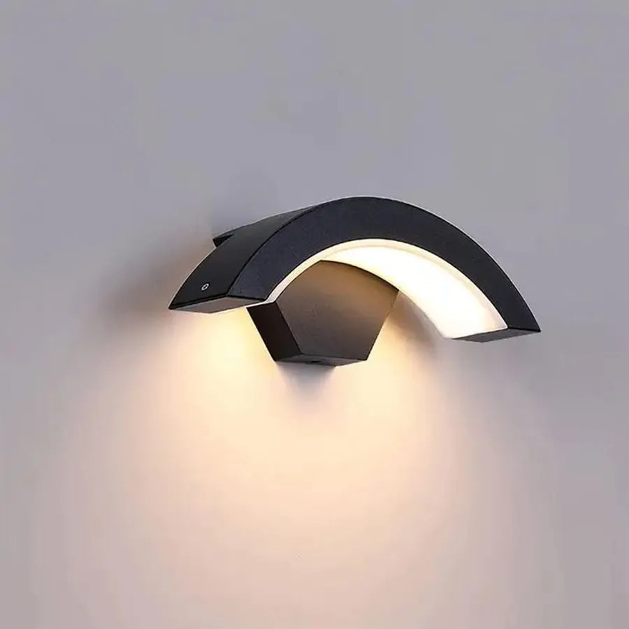 Lampe LED d'extérieur Harera, 12W, Métal, Noir