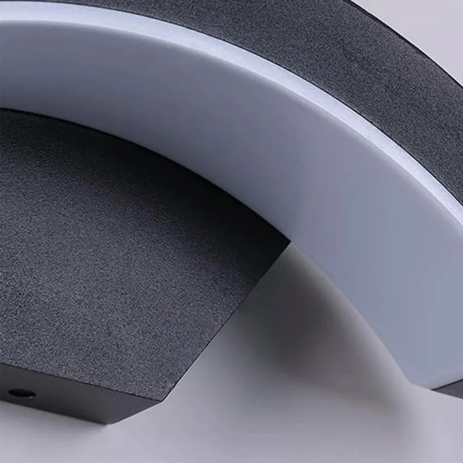 Lampe LED d'extérieur Harera, 12W, Métal, Noir