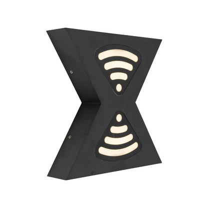 Applique murale LED d'extérieur Retelis, 12W, Métal, Noir