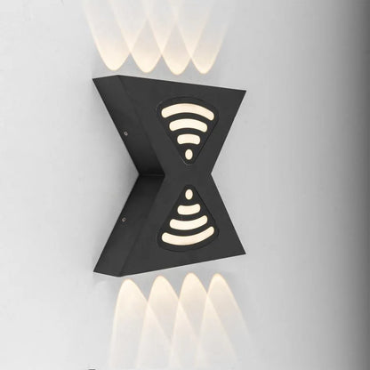 Applique murale LED d'extérieur Retelis, 12W, Métal, Noir