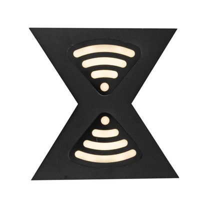 Applique murale LED d'extérieur Retelis, 12W, Métal, Noir