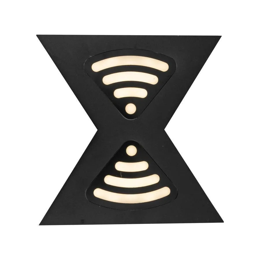 Applique murale LED d'extérieur Retelis, 12W, Métal, Noir