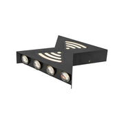 Applique murale LED d'extérieur Retelis, 12W, Métal, Noir