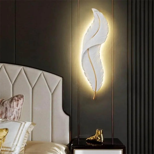 Applique LED Esther, forme Pana, 36W, 87cm Blanc/Or