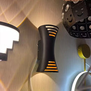 Applique murale LED d'extérieur Brycen 10W noir doré