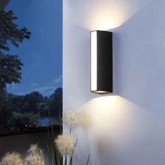 Applique murale d'extérieur LED Carina, 20W, Noir, 3000K, Appliques d'extérieur en métal Default Title Alessandro Design