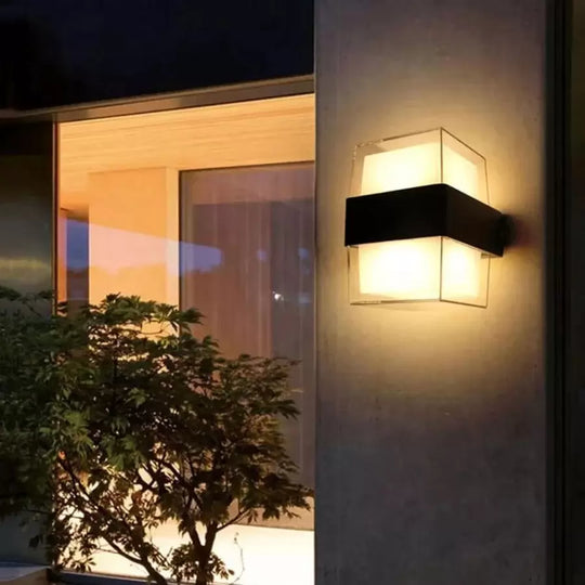 Applique d'extérieur LED Kennedy 12W Blanc Noir Appliques d'extérieur Default Title Alessandro Design