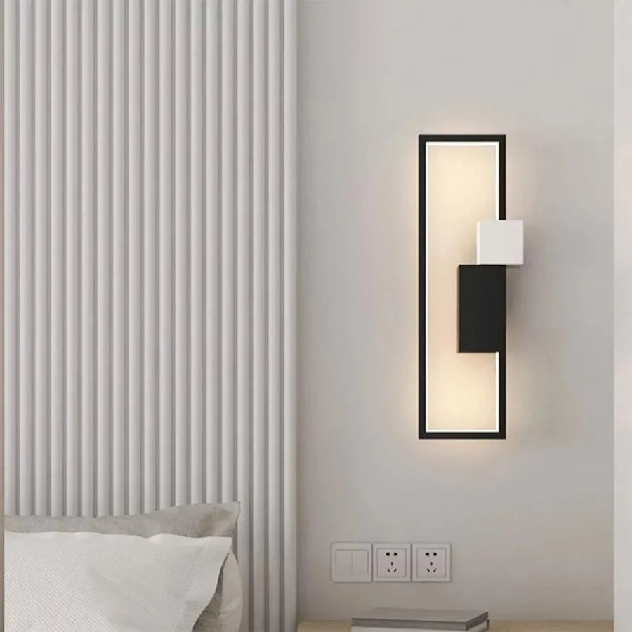 Applique murale LED Gizeh 17W, Noir