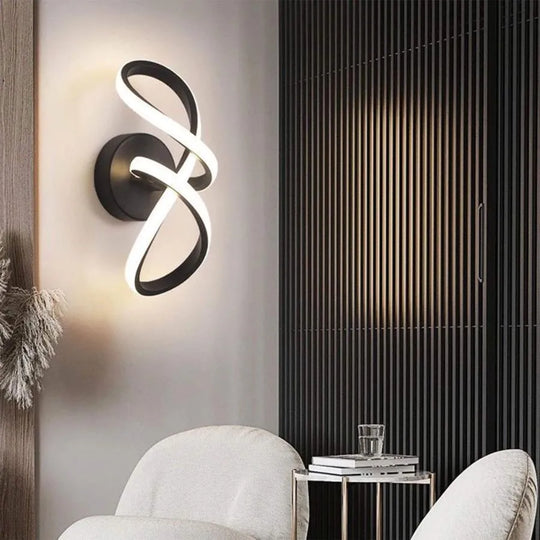 Applique LED Isaura 23W Blanc Noir Appliques d'intérieur Default Title Alessandro Design