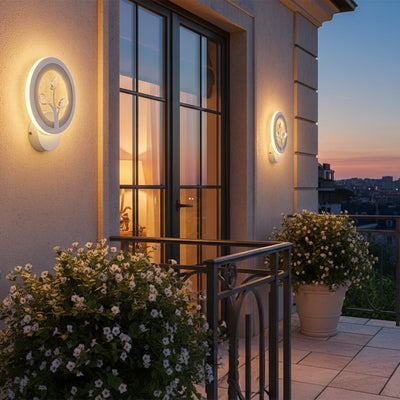 Applique murale LED DAISY, 13W, Lumière Froide/Chaude/Neutre, Blanc avec Cristal