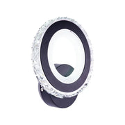 Applique LED NOVA Rotonda, 16W, Noir & Acier Inox, Lumière Chaude/Froide/Neutre