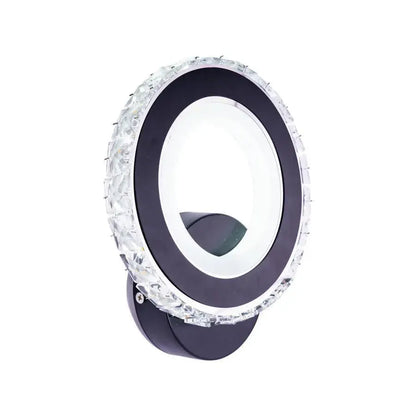 Applique LED NOVA Rotonda, 16W, Noir & Acier Inox, Lumière Chaude/Froide/Neutre