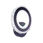 Applique LED NOVA Rotonda, 16W, Noir & Acier Inox, Lumière Chaude/Froide/Neutre