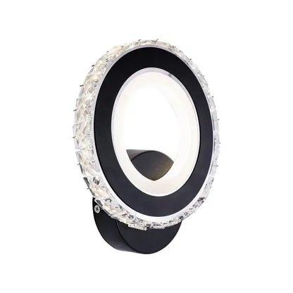 Applique LED NOVA Rotonda, 16W, Noir & Acier Inox, Lumière Chaude/Froide/Neutre