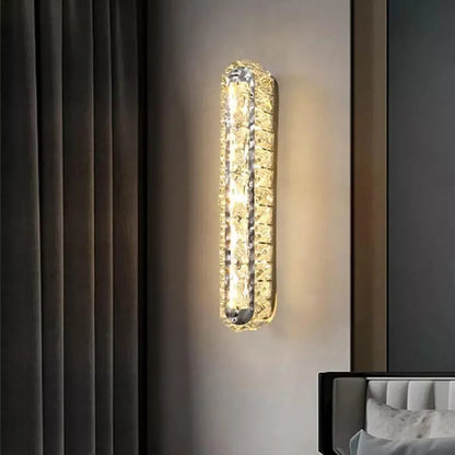 PRISCILA Applique LED, 5W, Cristal, Chrome Brillant, Lumière Chaude/Froide/Neutre