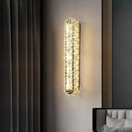 PRISCILA Applique LED, 5W, Cristal, Chrome Brillant, Lumière Chaude/Froide/Neutre