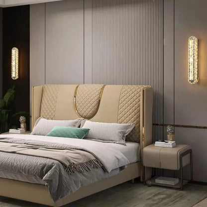 PRISCILA Applique LED, 5W, Cristal, Chrome Brillant, Lumière Chaude/Froide/Neutre