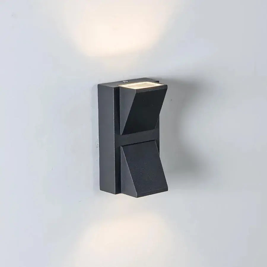 Applique murale d'extérieur LED Scarlet, 6W, Noir, Métal, IP65, 3000K