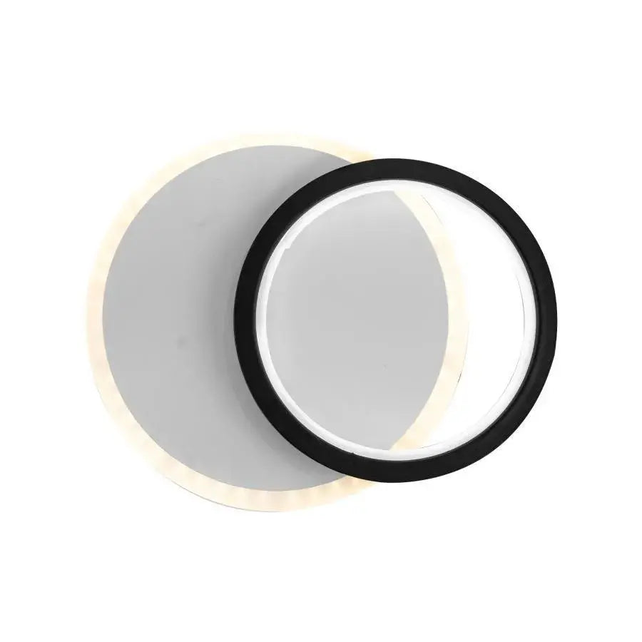 Applique LED SMALON 27W, 2 Cercles, Lumière Froid/Chaud/Neutre, Noir Blanc