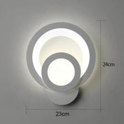 Lampe LED Urbanist 19W Ronde Lumière Froid/Chaude/Neutre Acrylique et Métal Blanc