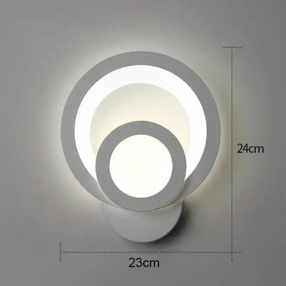 Lampe LED Urbanist 19W Ronde Lumière Froid/Chaude/Neutre Acrylique et Métal Blanc
