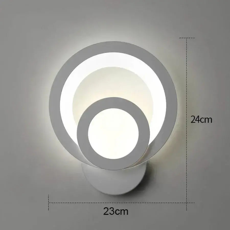 Lampe LED Urbanist 19W Ronde Lumière Froid/Chaude/Neutre Acrylique et Métal Blanc