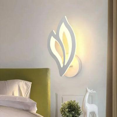 Lampe LED LILY 14W Lumière Pétale Froid/Chaud/Neutre Acrylique et Métal Blanc