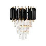 VERSAILLES Lustre Piccolo en Cristal, 2xE14, Noir