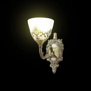 Applique rustique COTTAGE, 1*E27, Bronze, Métal et Verre