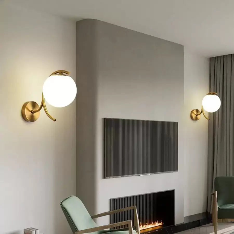 Lampe stylet 1x E27 Or Blanc