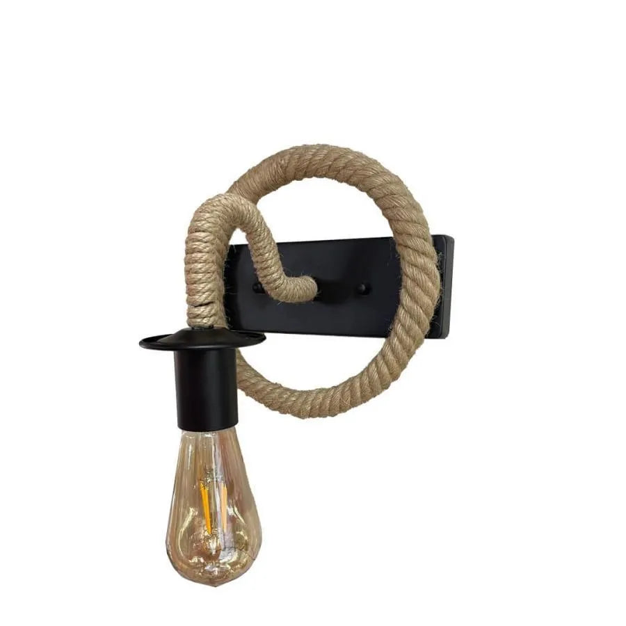 Lampe Yolanda 1x E27 Marron Noir