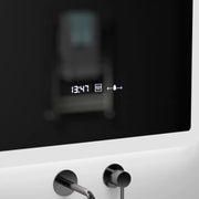 Miroir LED rectangulaire, 60x80cm, capteur ELANCEE MotionGlow Marcello, système anti-buée, horloge et thermomètre, intensité variable