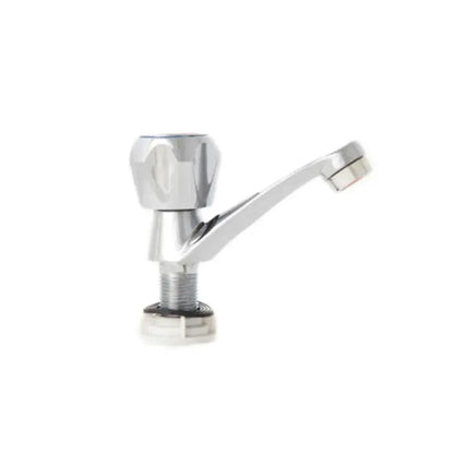 Robinet de salle de bain avec montage sur lavabo, eau froide, monocommande, chrome brillant