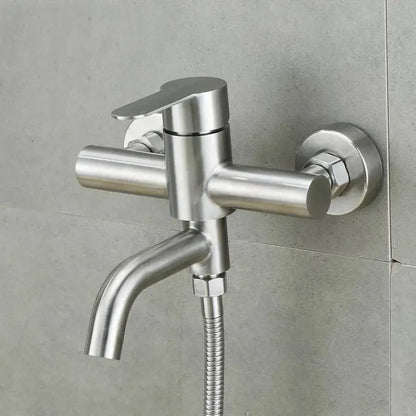 Robinet de salle de bain, Acier inoxydable SUS304, Finition satinée, N/LY0C1