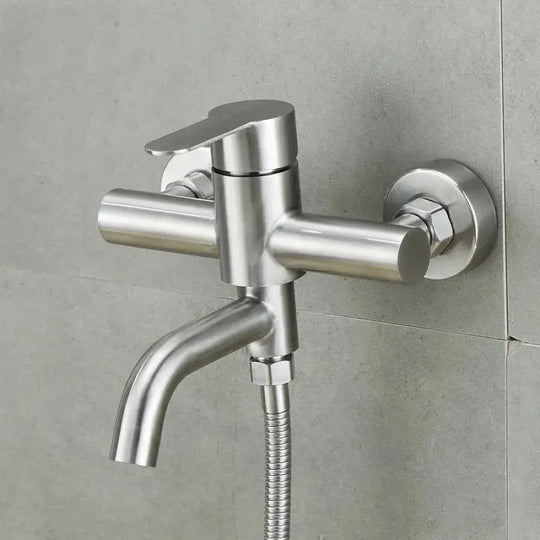 Robinet de salle de bain, acier inoxydable SUS304, satiné, robinets et colonnes de douche N/LY0C1 Titre par défaut Alessandro Design