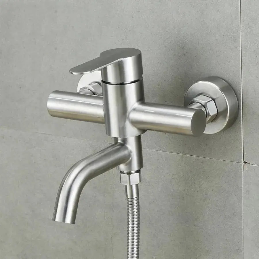 Robinet de salle de bain, Acier inoxydable SUS304, Finition satinée, N/LY0C1