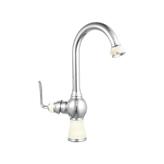 Robinet de cuisine, sanitaire en laiton, chromé avec imitation jade, WZY/308 robinets de cuisine titre par défaut Alessandro Design