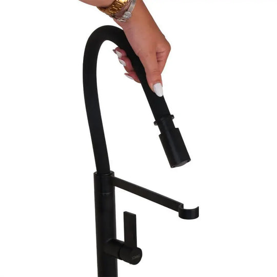 Robinet de cuisine, sanitaire en laiton, noir, CF2045 Robinets de cuisine Titre par défaut Alessandro Design