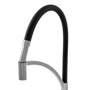 Robinet de cuisine, sanitaire en laiton, noir avec chrome, WZX/2019