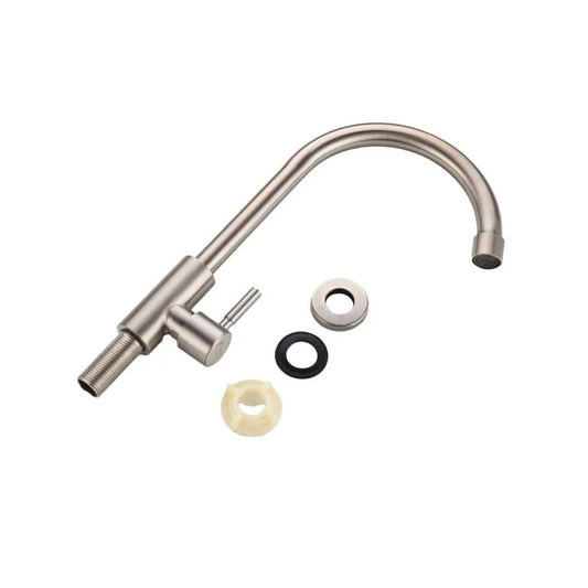 Robinet de cuisine, eau froide, acier inoxydable SUS304, satiné, DL002