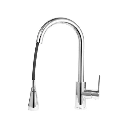 Robinet de Cuisine avec Douche Extractible, Sanitaire en Laiton, Chromé, CF022S