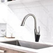 Robinet de Cuisine avec Douche Extractible, Sanitaire en Laiton, Chrome, W058