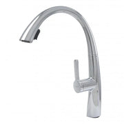 Robinet de Cuisine avec Douche Extractible, Sanitaire en Laiton, Chrome, W059