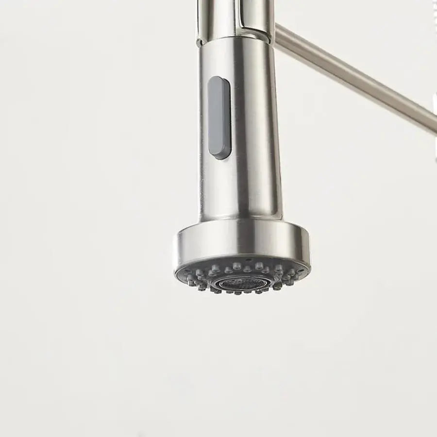 Robinet de cuisine avec douche extractible, acier inoxydable et laiton chromé, YD/101